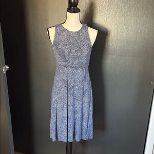 Athleta Blue Sheath Halter Midi Dress